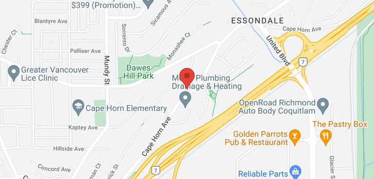 map of 2375 CAPE HORN AVENUE